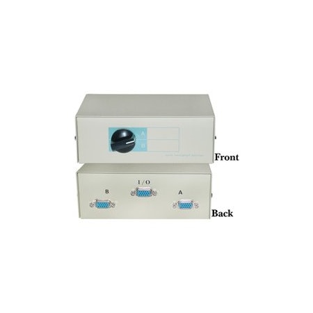 Cable Wholesale AB 2 Way Switch Box, HD15 (VGA) Female 40H1-03602